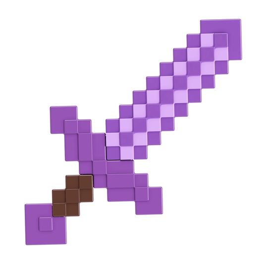 Minecraft Role-Play Toy Accessory Collection, Pixelated Design